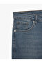 Regular Waist Cotton Slim Fit Jean Trousers with Pockets - Brad Jean - 3