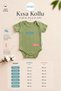 100% Cotton 4-Piece Short Sleeve Baby Bodysuit Set with Snap Fasteners - 2