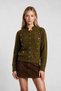 Buttoned Soft Knitwear Cardigan 4423 Lki̇0069 Oil Green - 4