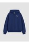 Navy Blue 3 Thread Embroidered Girls' Zippered Sweatshirt - W6K600Z1-Hpn |   Lcw