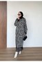 Lace Detailed Leopard Long Dress - 2
