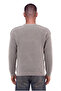 Men's Thessaloniki Knitted Dirty Stitching Crew Neck Oversize Knitwear Gray - 5