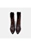 Women's Bitter Brown Embroidered Leather Western Boots - 6
