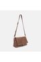 Women's Mink Covered Suede Textured Shoulder Bag - 2