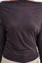 Kayık Yaka Basic Blouse B1888 - 3