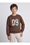 Brown 3 Thread Printed Loose & Baggy Boys' Sweatshirt - W67626Z1-R3C |   Lcw