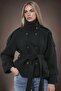 High Collar Trench Coat Jacket