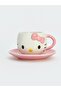 Ceramic Coffee Cup Set with Hello Kitty Figure - 110 ml - 2