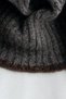 Contrast rib knit balaclava - 3