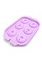 Donut Ice Mold 6-Piece Ring Ice Tray with Lid – Donut Shaped Ice Mold for Drinks and Cocktails Purple - 5