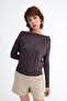 Kayık Yaka Basic Blouse B1888 - 2