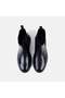 Men's Black Elastic Leather Chelsea Boots - 6