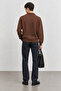 Polo Collar Buttoned Men's Knit Sweater |   Mew5111328-1 - 5