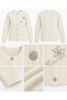 Floral Stone Printed Knitwear Cardigan - 2