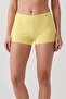 Women's Lemon Yellow Lycra Cotton Boxer