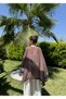Brown Belted Tasseled Kimono - 5101 - 3