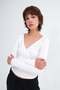 V-Neck Long Sleeve Blouse B1964