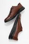Genuine Calfskin, Elastic, Laceless, Stitched, Inner and Outer Leather Men's Shoes - 5