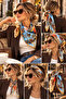 Betty Blue Flower Scarf 70*70 cm - 6