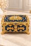 Rose Embellished Gold Detailed Jewelry Box Large Size