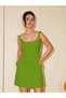 Rochie mini, verde - 6
