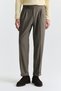 Tapered Fit Double Pleated Trousers