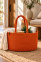 Lavin Wicker Decorative Rope Basket – Multi-Purpose Organizer Basket with Handles and Woven Design