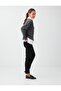 Black High Waist Regular Leg Woven Trousers - 3