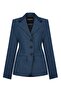 HOURGLASS DENIM BLAZER JACKET BLUE