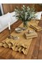 İnci Vintage Seamless Ruffled Dark Beige Runner - 3