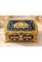 Rose Embellished Gold Detailed Jewelry Box Large Size - 5