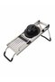 Professional Mandolin Vegetable Slicer – 18/10 Stainless Steel, 5 Interchangeable Blades, Adjustable Thickness, 40×14 cm