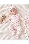 7 Piece Heart Patterned Newborn Set 100% Cotton Hospital Release Baby Set – Baby Girl 0-3 Months - 6