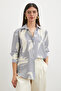 V-neck modal shirt anthracite - 5