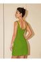 Rochie mini, verde - 2