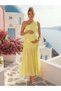 Rochie maxi , galben - 2