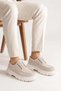 Zrjt13X High Quality Lace-Up Men's Casual Sports Classic Shoes - Beige - 6