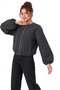Anthracite Zippered Crew Neck Lined Bomber Cashmere Coat - 5