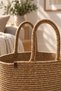 Lavin Wicker Decorative Rope Basket – Multi-Purpose Organizer Basket with Handles and Woven Design - 3