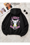 Unisex Digimon Anime Printed Premium Cotton 3-Thread Sweatshirt with Inner Lining