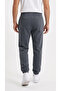 Ribbed Combed Cotton Men's Sweatpants with 3 Yarns, Double Pockets and Elasticized Cuffs - 5