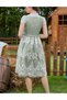 Rochie midi , verde - 2