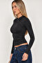 Double-Breasted Cross Collar Long Sleeve Viscose Blouse - 4