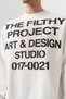 Project Print Detailed Oversize Crew Neck Men's Sweatshirt - 3