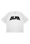 Unisex Women's Men's T-Shirt with Front Blmn Text Pattern Design Printed Oversize Thick Fabric Comfortable Cut T-Shirt - 3