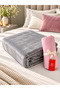 Double Size Super Soft Blanket Bedspread Set 200X220 cm – 160X200 cm Elastic Fitted Sheet and 2 Pillowcases 4 Pieces - 4