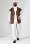 Haydari Derviş Vest Lined, Seasonal and Comfortable Fit - Brown