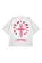 Unisex Women's Men's Forever World Pink Patterned Design Printed Oversized Thick Fabric Relaxed Fit T-Shirt - 5