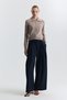Wide Collar Zippered Cardigan - 2