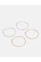 Women Gold Hoop Earrings Set (2 Pair) - 2